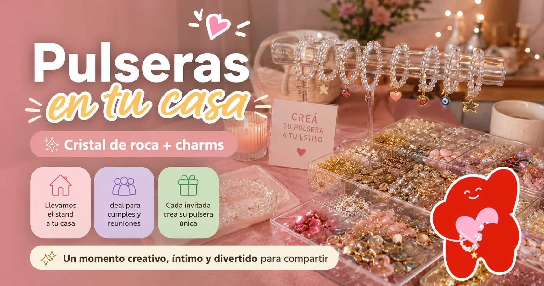 Crea tus Pulseras – Experiencia Creativa en tu Casa ✨